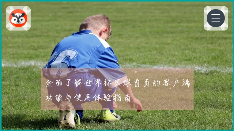 全面了解世界杯买球首页的客户端功能与使用体验指南